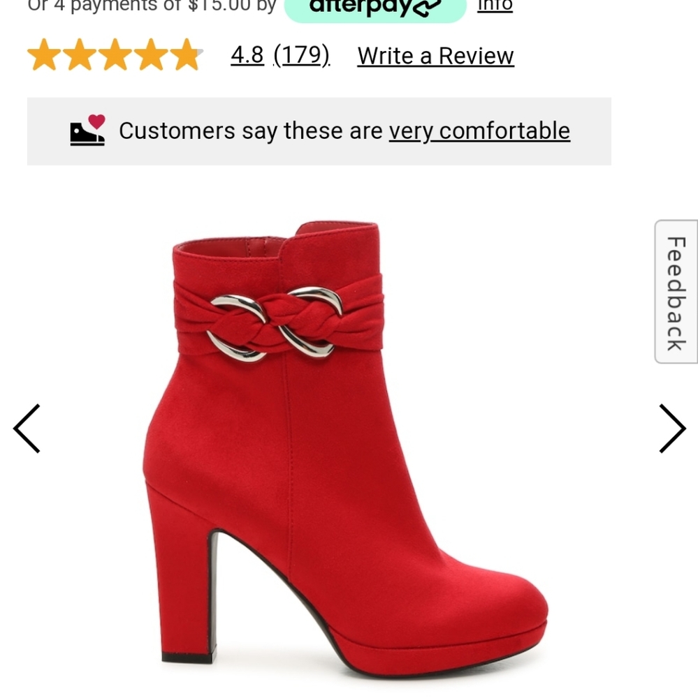 NIB Impo red wedge ladies boots size 11. - Picture 6 of 6
